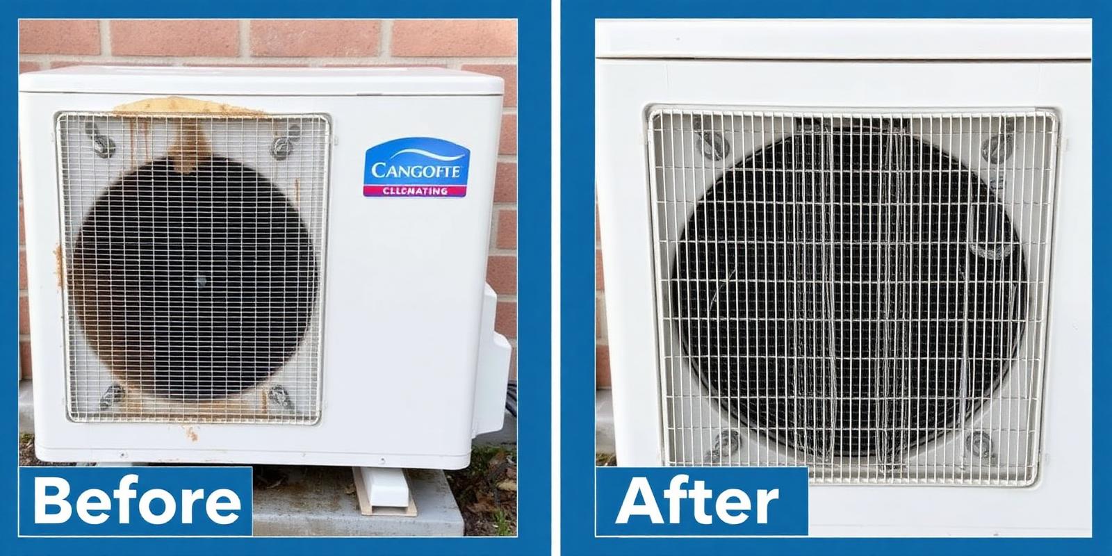 AC deep cleaning before and after — split AC service in Jeddah